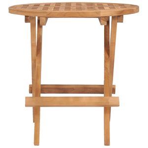 Tavolo da giardino pieghevole in legno di Teak massiccio 19.7 "x 19.7" x 19.7 "dimensioni per mobili da esterno - Product Image 2