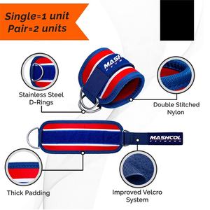 Sangles de cheville d'haltérophilie avec Logo personnalisé de qualité supérieure pour Machines à câble, vente en gros - Product Image 5