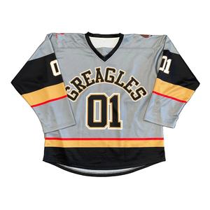 Top Sale Blank Ice Hockey Uniform Top Quality Wholesale Custom Design Ice Hockey Jersey Sublimation Printed Team Hockey Jersey - Product Image 1