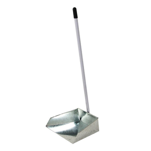 Juego de recogedor y escoba portátiles de acero con mango largo de metal, resistentes, duraderos, ecológicos y aptos para mascotas, para uso en interiores y exteriores. - Product Image 1