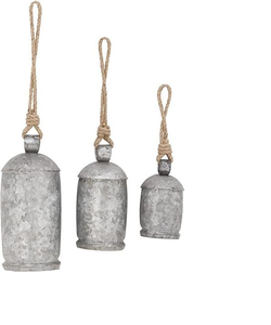 Clochettes en métal galvanisé faites à la main de haute qualité pour la décoration de jardin et les arbres de Noël - Product Image 3