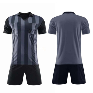 Premium Referee Uniform Men Women Soccer Referee Shirt Shorts Set Match Official Supplier - Product Image 1