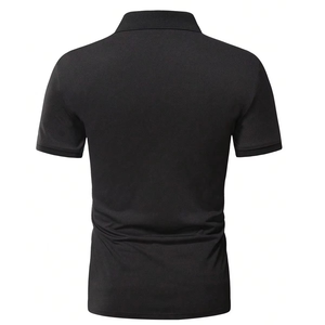 Polo décontracté pour homme avec logo personnalisé, style streetwear, nouvelle collection, best-seller, lavable en machine, color block, service OEM - Product Image 2