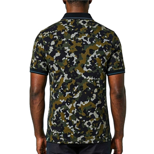 Camisetas Polo para Hombre con Estampado de Camuflaje y Logotipo Personalizado, Camiseta de Golf con Cuello en Contraste, Ropa Casual de Golf para Hombre - Product Image 3
