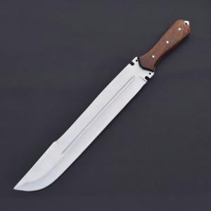 Cuchillo Bowie Hecho a Mano Personalizado para Supervivencia al Aire Libre, Hoja de Acero Inoxidable Duradera y Afilada, Mango de Madera, Grado DIY OEM - Product Image 1