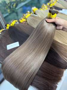 Extensión de cabello de lujo más vendida modelo de cabello Nasa crudo vietnamita a granel gran cantidad todos los colores 100g al por mayor - Product Image 5