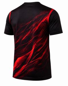 Camiseta de Hombre de Manga Corta con Cuello Redondo, Patrón Sublimado, Secado Rápido, Tejido de Poliéster de 180g, Corte Regular, Estilo Deportivo - Product Image 6
