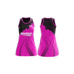 Camiseta de Entrenamiento de Netball Transpirable |   Uniforme de Netball Sublimado con Logotipo, Nombre y Número del Equipo |   Poliéster Transpirable - Product Image 4