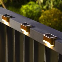 Lampes solaires pour marches, étanches IP67, LED à détecteur de mouvement, haute luminosité, à intensité variable, pour jardin, extérieur, escaliers, allées, terrasse, clôture, cour, patio