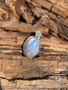 Colgante de Plata de Ley 925, piedra preciosa lunar, joyería de plata hecha a mano, colgante de alineación de Chakra para collares para regalo - Product Image 2