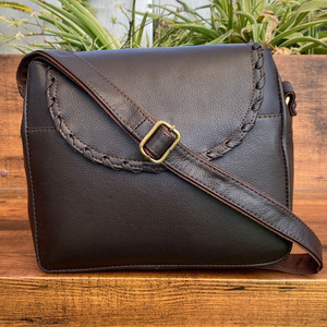 New Arrival 2024 Customize Genuine Leather Crossbody Bag High Quality Cowhide Leather Shoulder <b>Handbag</b> Luxury Designer Sling Bag - Product Image 2