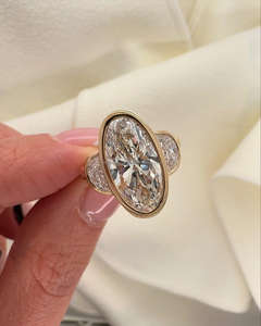 Certificat IGI approuvé 14K or femme fiançailles CVD VVS DEF toutes formes coupe laboratoire cultivé bague en diamant personnalisé - Product Image 3