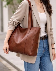 Sac à main élégant en cuir pour femmes, de qualité supérieure, à porter en bandoulière ou sur l'épaule, idéal pour le bureau, les voyages et les occasions décontractées, disponible à un prix avantageux - Product Image 2