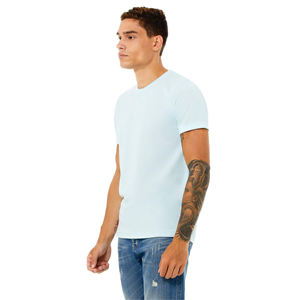 Camiseta para hombre, mezcla de algodón, manga corta, cuello redondo, transpirable, tacto suave, corte regular, diseño elegante para uso diario. - Product Image 5