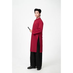 TST-19249.1 Moderno Traje Tradicional Vietnamita AO DAI de Cinco Paneles para Hombre, Ecológico, de Secado Rápido, Transpirable, Largo, de Seda/Algodón - Product Image 2