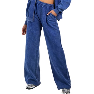 Women Acid Wash Tracksuit <b>Set</b> 2 Piece Casual <b>Lounge</b> Wear Outfit Vintage Acid Wash Women Tracksuit 2026 - Product Image 4
