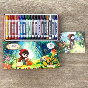 Wholesale Customized Logo 12 Colors Wax Crayons Set Bulk Crayons for Kids - Product Image 1
