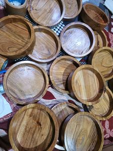 Cuenco de madera hecho a mano para velas |   Recipiente y Portavelas de Madera Natural |   Recipiente Rústico para Velas de Cera de Soja |   OEM y Venta al por Mayor - Product Image 6