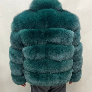 Manteau en fourrure véritable pour homme, tendance, avec col montant, vente chaude personnalisée - Product Image 4