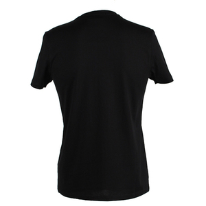 เสื้อยืดคอกลมแขนสั้นสีดำสำหรับผู้ชาย ลายแมวประดับเลื่อมสีทอง ทรงปกติ สวมใส่สบาย - Product Image 4
