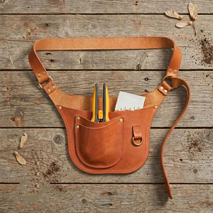 Cinturón organizador de herramientas de floristería de cuero premium, ajustable, resistente, con múltiples bolsillos, precio mayorista, OEM, en venta. - Product Image 6