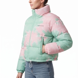 Manteau d'hiver matelassé à capuche pour femme avec ceinture, style décontracté et tendance, idéal pour l'extérieur - Product Image 4