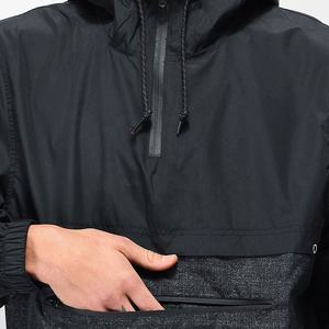 2025 Trendy Pullover Anorak Half Zip Nylon Windbreaker Supplier Lightweight <b>Jacket</b> for <b>Men</b> Streetwear Contrasting Color <b>Jackets</b> - Product Image 5