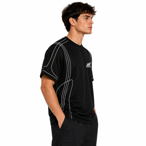T-shirts pour hommes 2026 personnalisés coupe classique en maille légère 220g, formels, unis, été, marque privée, fournisseur en gros - Product Image 5