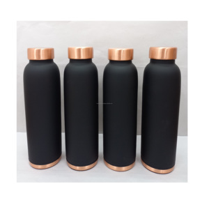 Stylish Luxury Elegant Copper Water <b>Bottle</b> for Seamless Design Antioxidant Properties Eco-Friendly Boiling Applicable - Product Image 5