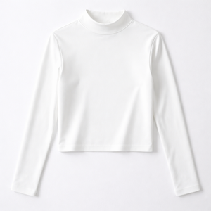 Wholesale Custom Women's <b>Mock</b> <b>Neck</b> Long Sleeve <b>Top</b> | OEM Manufacturer Direct Supply - Product Image 5