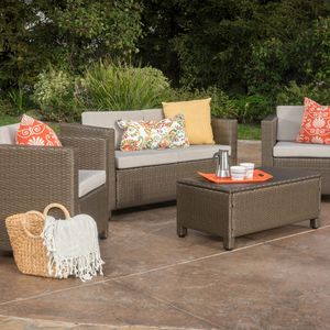 4PC Set di mobili da giardino esterni durevole ed elegante collezione PUERTA - Product Image 6