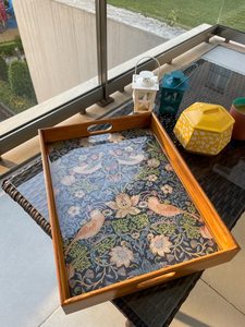 Bandejas Decorativas de Madera con Estampado Esmaltado, Bandeja para Servir en Cualquier Ocasión, Bandejas de Almacenamiento de Universal Overseas INDIA con Precio Especial - Product Image 5