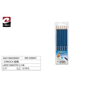 Matita in Grafite Carioca 2-Hb, 12 Pezzi, Corpo in Legno Blu, per Ufficio e Scuola - Product Image 1