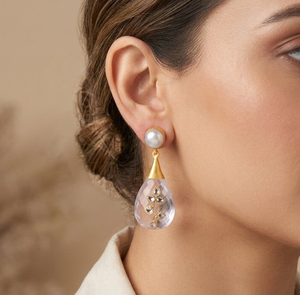 Boucles d'oreilles clous classiques en argent sterling plaqué or avec péridot et citrine en forme de fleur, serties en canal, pour femme, bijoux de mariage et de fête - Product Image 4