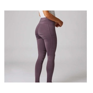 High Quality 4-way Stretch Horse Riding Breeches Leggings Tights Equestrian Wear Pants on Technical Fabric with Soft Feel - Product Image 4