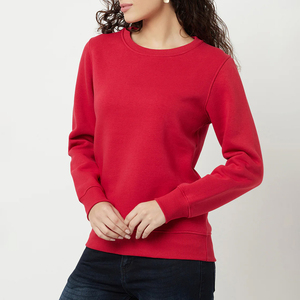 Prix de gros Sweat-shirt pour femme sur mesure, style tendance, streetwear, en matière unie - Product Image 4