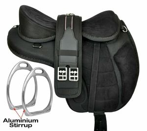 Sillín Freemax TI-MN-11 de UNBRAND, hecho a mano con cuero sintético genuino y herrajes de acero inoxidable, duradero y cómodo para el caballo. - Product Image 5