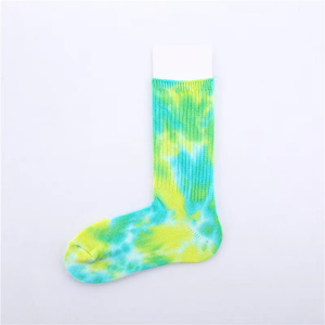 Chaussettes Tie-Dye Colorées 100% Coton Tendance et de Haute Qualité, Design et Logo Personnalisés, Vente en Gros, Prix Compétitifs 2026 - Product Image 2