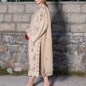 Vestidos Shalwar Kameez Unisex para Mujer de Marca Privada - Bordado Pesado, Encaje, Estampado Floral, Personalizable, Largo Maxi - Product Image 5