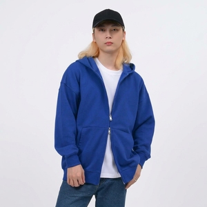 Sweat-shirt à capuche double zip en molleton bouclette 400 GSM pour homme, coupe ample, lourd, streetwear d'hiver, personnalisable OEM, vente en gros - Product Image 5