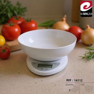 Báscula de Cocina de Acero Inoxidable de 5 kg, ESCALAS, Funciona con Batería, Producto para Medir Peso - Product Image 3