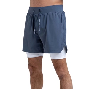 Vente chaude 100% Short de gymnastique en coton pour hommes Style solide respirant et polaire pour l'entraînement et le sport - Product Image 3