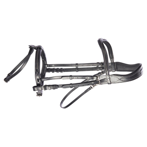 Brida de equitación de cuero y nailon de alta calidad al por mayor OEM, fabricada en Pakistán para caballos - Product Image 2