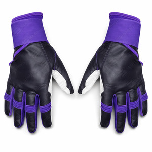 Guantes de Bateo de Béisbol para Adultos de Todos los Tamaños, Más Vendidos, Cierre de Velcro Ambidiestro, Uso Profesional, Cuero, Ligeros y Duraderos - Product Image 2