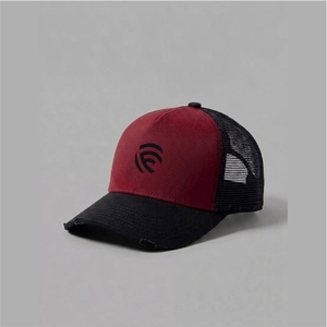 Gorra Trucker de Malla de 5 Paneles con Efecto Desgastado Vintage / Gorra Snapback Retro Lavada Personalizada - Product Image 3