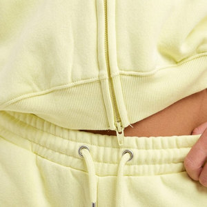 Casual Washed Stand Collar Women Hoodie & Shorts Set Breathable 100% Cotton Fabric for Summer <b>Travel</b> & Street <b>Wear</b> - Product Image 6