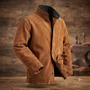 Chaqueta de Seguridad Industrial de Cuero Vacuno Reforzado de Primera Calidad, Resistente al Fuego, con Protección de Nivel JNM SAFETY - Product Image 3
