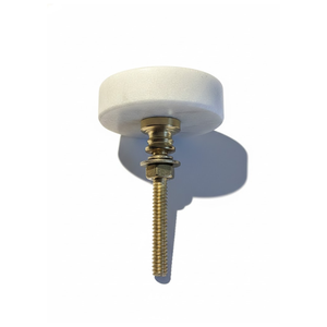 Pomo de mármol blanco AG con incrustaciones de metal |   Herrajes para Muebles de Cocina y Dormitorio, Diseño Minimalista, Ecológicos, Resistentes al Óxido y Duraderos, de Piedra - Product Image 3