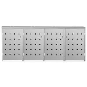 Contenedor de Basura Cuádruple de Acero Inoxidable con Capacidad para 63.4 Galones - Product Image 3