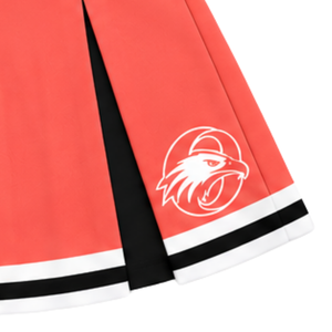 Falda Plisada Roja Coral para Animadoras, Mujeres y Niñas, para Equipos Deportivos, Baile, Entrenamiento, Competencia, Ropa Deportiva - Product Image 4